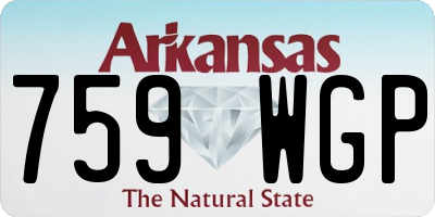 AR license plate 759WGP