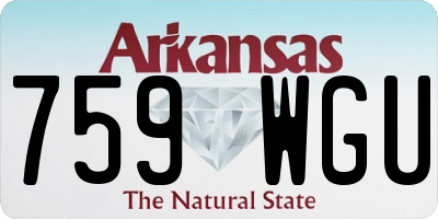AR license plate 759WGU