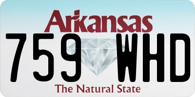 AR license plate 759WHD