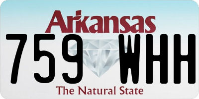 AR license plate 759WHH