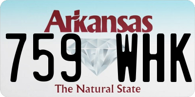 AR license plate 759WHK