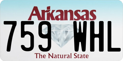 AR license plate 759WHL