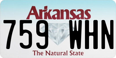 AR license plate 759WHN