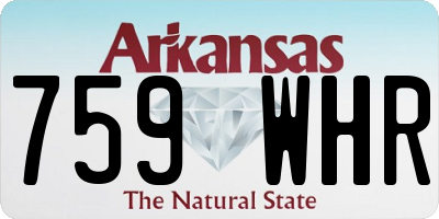 AR license plate 759WHR