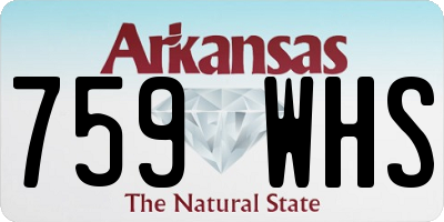 AR license plate 759WHS