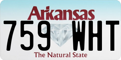 AR license plate 759WHT