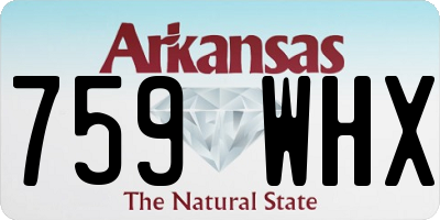 AR license plate 759WHX
