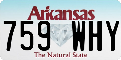 AR license plate 759WHY