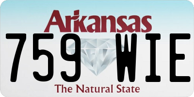 AR license plate 759WIE
