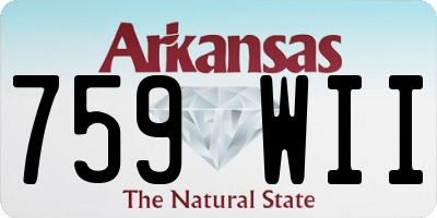 AR license plate 759WII