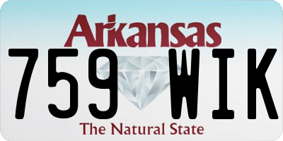 AR license plate 759WIK