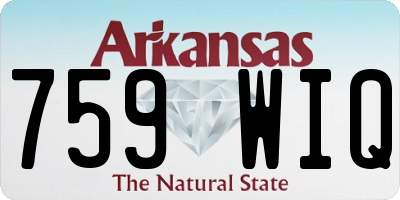 AR license plate 759WIQ