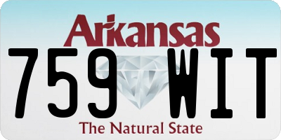 AR license plate 759WIT