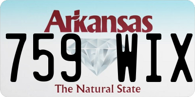 AR license plate 759WIX