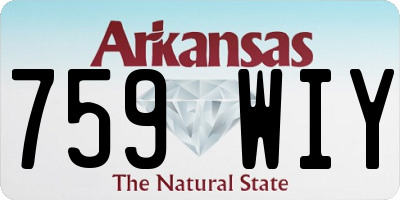 AR license plate 759WIY