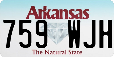 AR license plate 759WJH