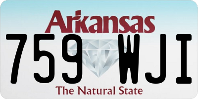 AR license plate 759WJI
