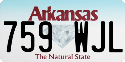 AR license plate 759WJL
