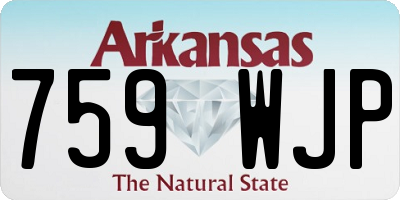 AR license plate 759WJP