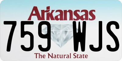 AR license plate 759WJS