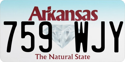 AR license plate 759WJY