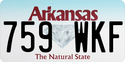 AR license plate 759WKF