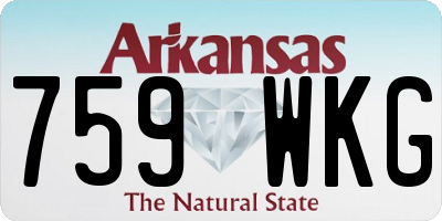 AR license plate 759WKG