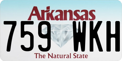 AR license plate 759WKH