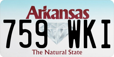 AR license plate 759WKI
