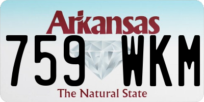 AR license plate 759WKM