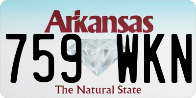AR license plate 759WKN