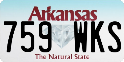 AR license plate 759WKS