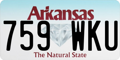 AR license plate 759WKU
