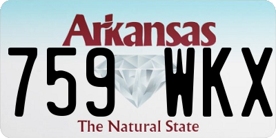 AR license plate 759WKX