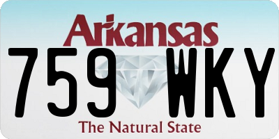 AR license plate 759WKY