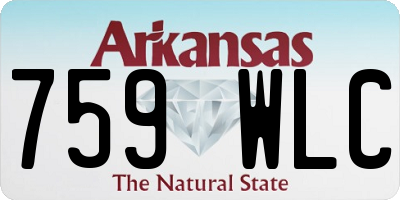 AR license plate 759WLC