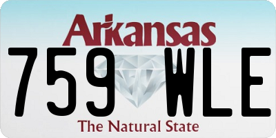 AR license plate 759WLE