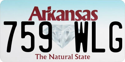 AR license plate 759WLG