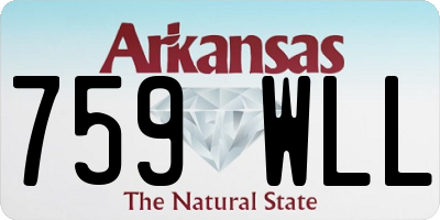 AR license plate 759WLL