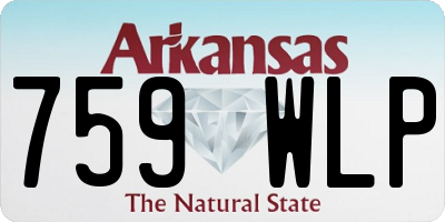 AR license plate 759WLP