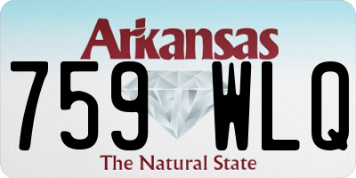 AR license plate 759WLQ