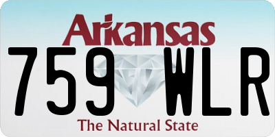 AR license plate 759WLR