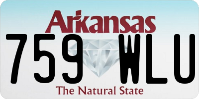 AR license plate 759WLU