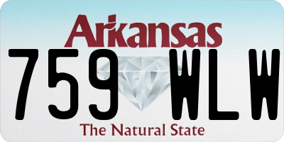 AR license plate 759WLW