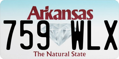 AR license plate 759WLX