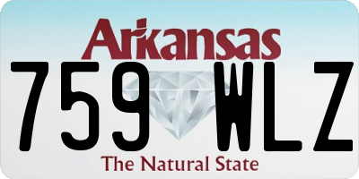 AR license plate 759WLZ