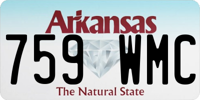 AR license plate 759WMC