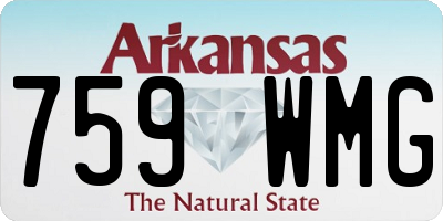 AR license plate 759WMG