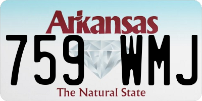 AR license plate 759WMJ