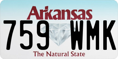 AR license plate 759WMK